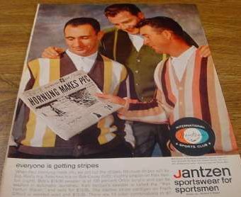 Magazine ad for Janzen featuring Bob Cousy.