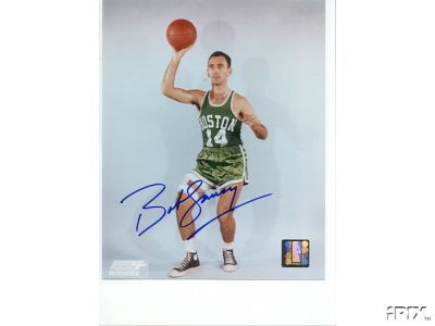 Autographed Bob Cousy color photo