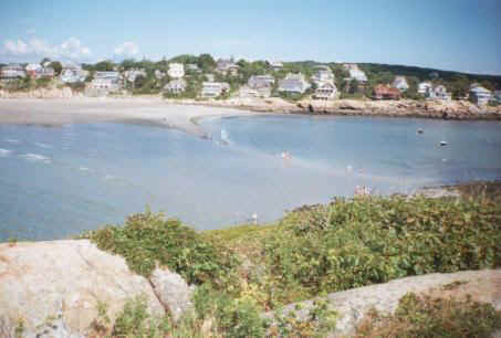 View of sand bar from Salt Island.